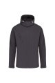 Heren Softshell Jas hooded Kariban K413 TITANIUM